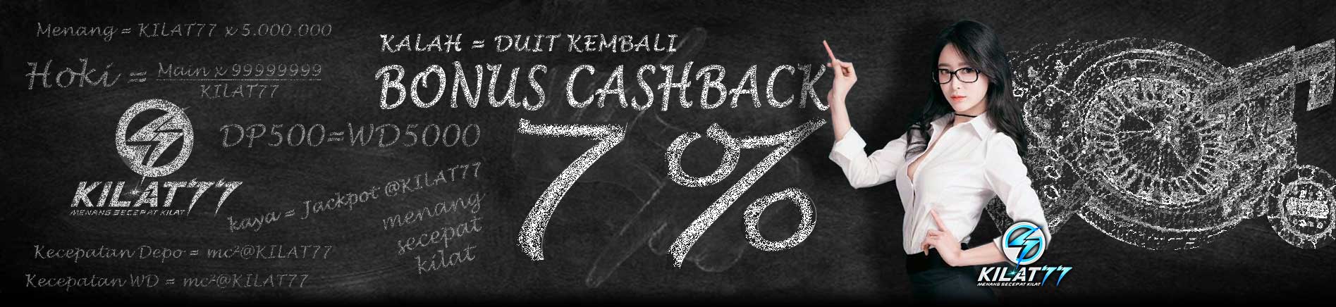 Bonus CashBack 7%