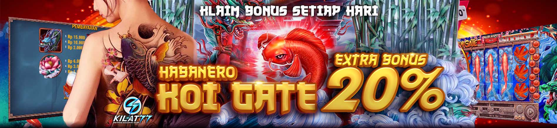 Extra Bonus 20% Koi Gate